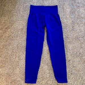 NVGTN cobalt blue seamless leggings size medium